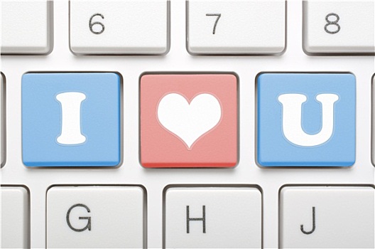 我爱你,键盘