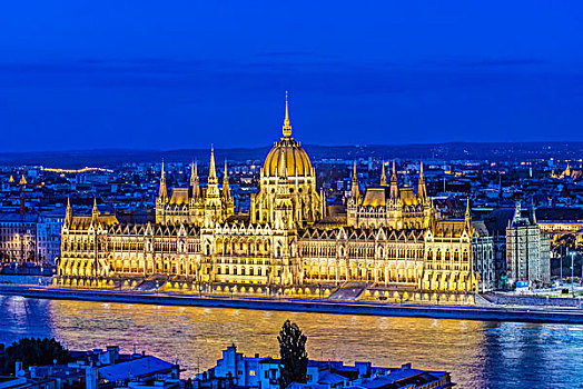 匈牙利,布达佩斯,议会,黎明,大幅,尺寸