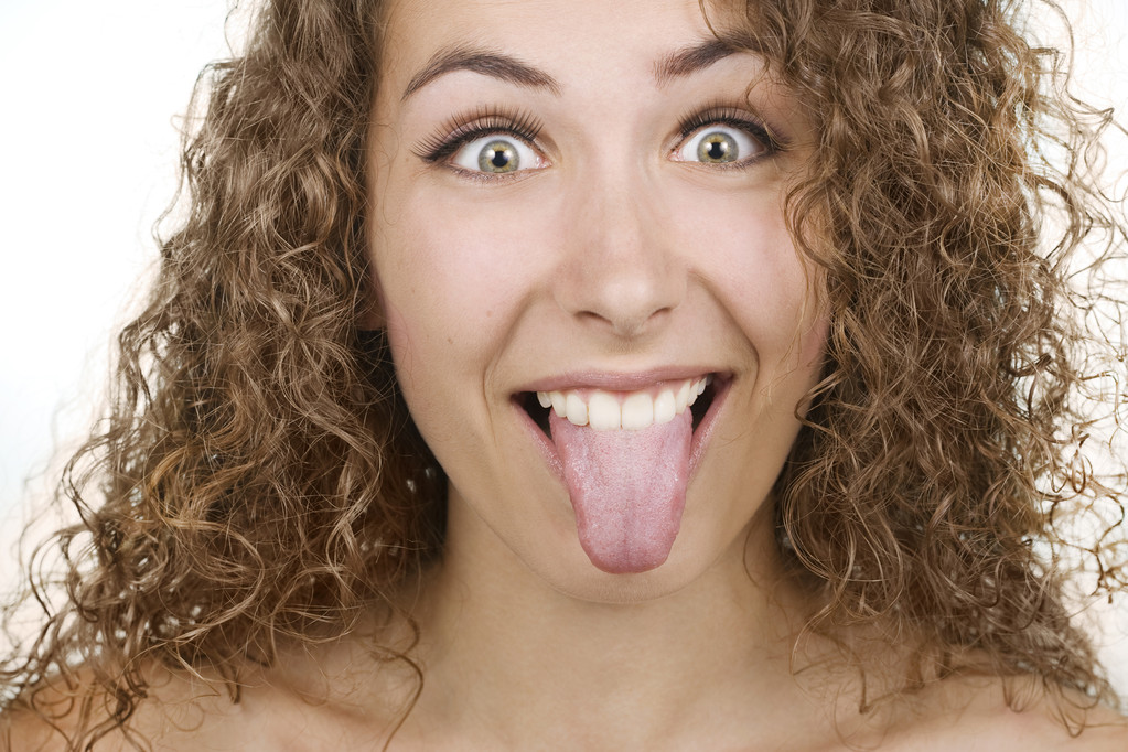 女人长舌头图片
