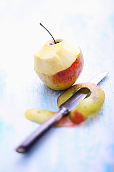 苹果,刀