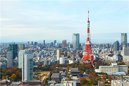 东京,城市,日本