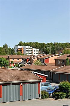 车库,住房,区域,瑞典