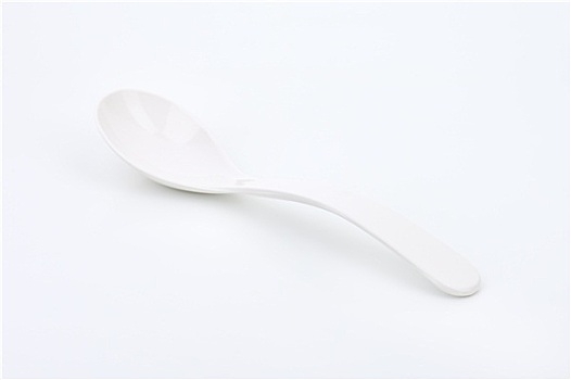 白色,勺子