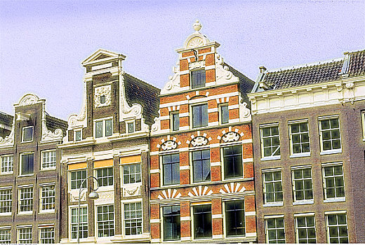排,建筑,阿姆斯特丹,荷兰