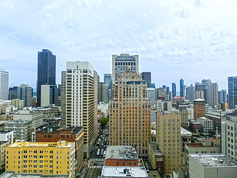 旧金山,城市,市区,摩天大楼,远景,加利福尼亚,美国