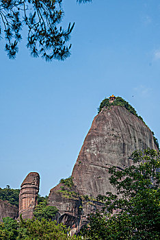 广东韶关丹霞山阳元山景区阳元石