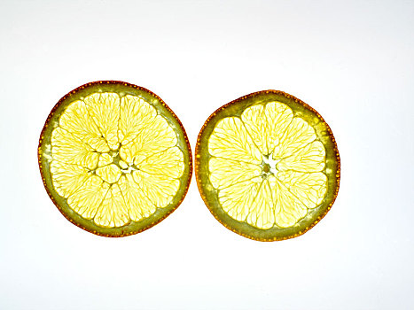 柠檬,白色背景