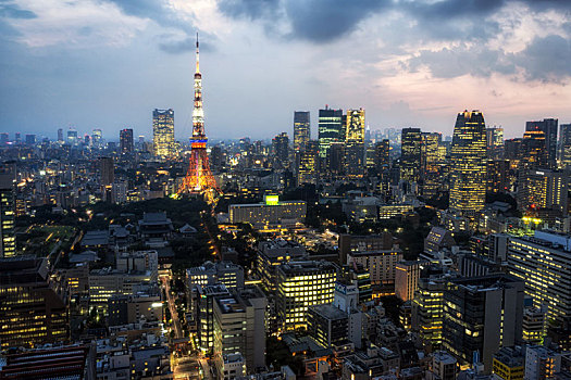 东京塔,城市风光