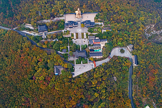 第八洞天,第一福地,江苏省镇江市句容市茅山风景区航拍