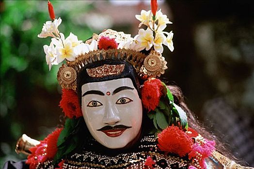 印度尼西亚,巴厘岛,面具,夸张风格,仪式,表演