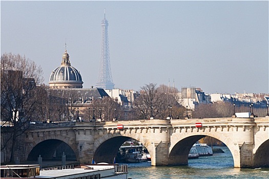 巴黎新桥,埃菲尔铁塔,法国,学院