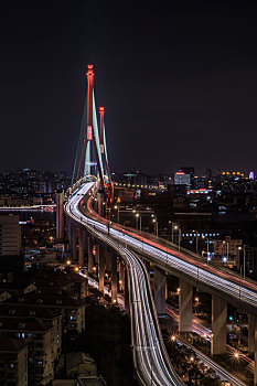 杨浦大桥夜景