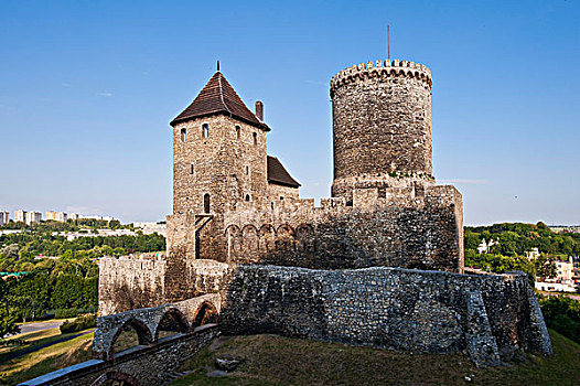 城堡,西里西亚,波兰,欧洲