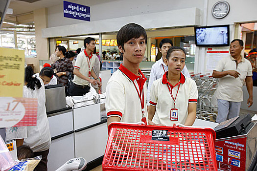 柬埔寨,金边,超市