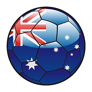 澳大利亚,旗帜,足球