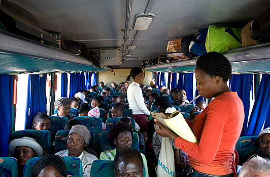 旅行者,巴士,博茨瓦纳,非洲