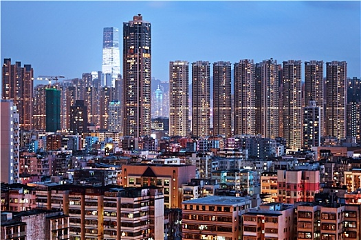 香港,城市,市区
