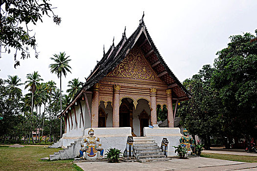 寺院,庙宇,琅勃拉邦,老挝,东南亚,亚洲