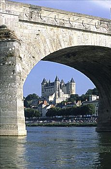 索米尔,桥,卢瓦尔河,法国
