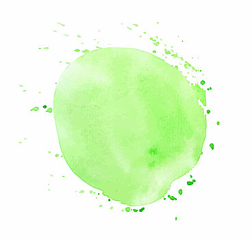 绿色,圆,水彩,矢量,纹理,隔绝,白色背景