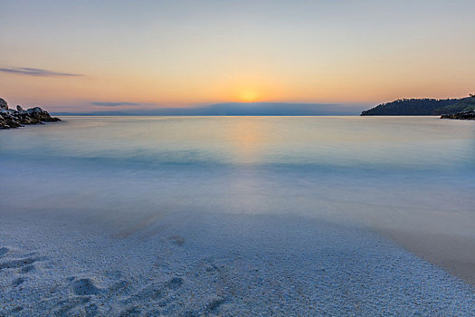 大理石,海滩,岛屿,希腊