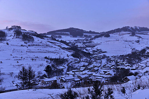 冬季吉林雪村-松岭美景如画