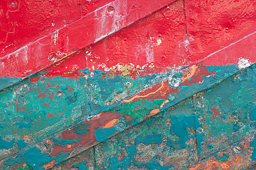 船,色彩,涂绘,日德兰半岛,丹麦,欧洲