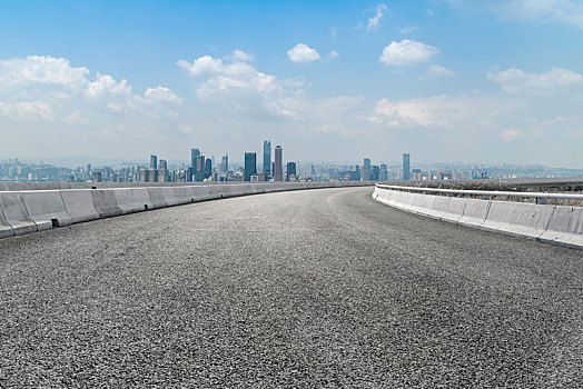 城市道路和现代建筑