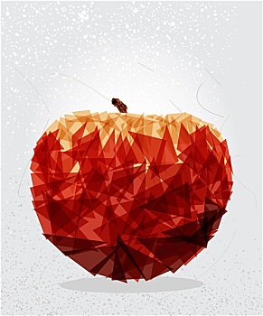 苹果与科学的创意图形图片