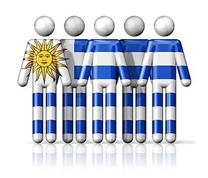 旗帜,乌拉圭,线条画