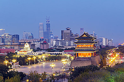 北京正阳门夜景