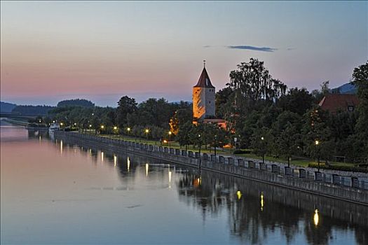 多瑙河,运河,普拉蒂纳特,巴伐利亚,德国
