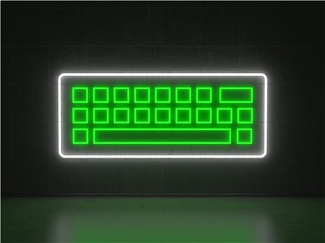 键盘,序列,霓虹灯