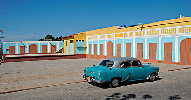 加勒比,古巴,圣斯皮里图斯,特立尼达,绿色,汽车