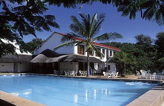 游泳池,酒店,马拉维,非洲