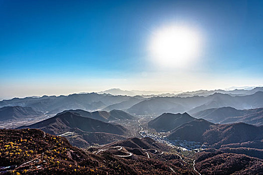 北京西山远眺