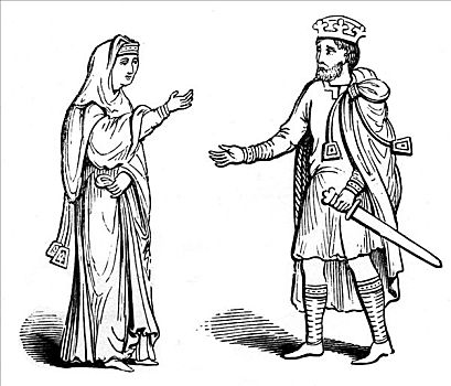 女王,国王,11世纪,艺术家,未知