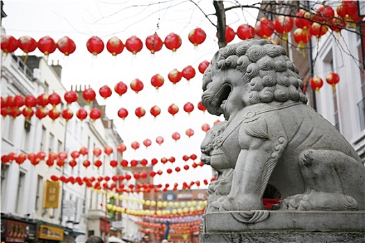 中国狮子,雕塑