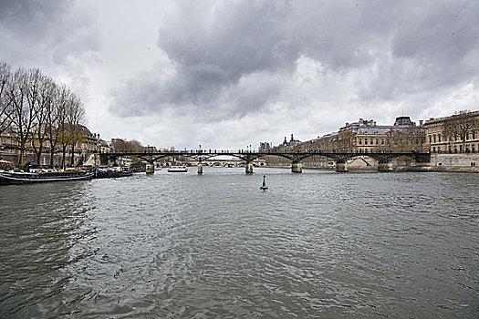 艺术桥,塞纳河,巴黎,法兰西岛,法国