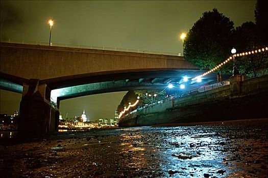 滑铁卢桥,夜晚