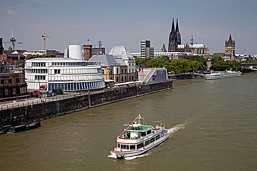巧克力,博物馆,科隆大教堂,教堂,莱茵河,客船,北莱茵威斯特伐利亚,德国,欧洲