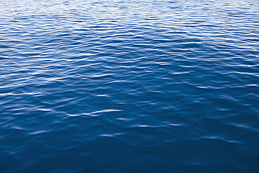 蓝湖,水,小,波纹
