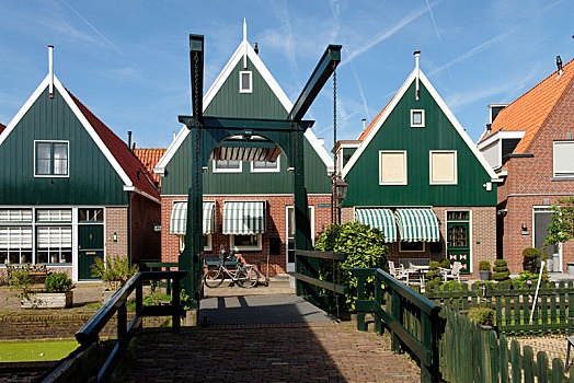 渔村,沃伦丹,北荷兰省,荷兰