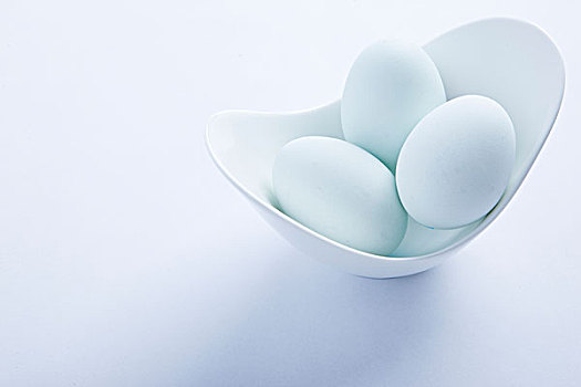 淡蓝色,蛋,碗
