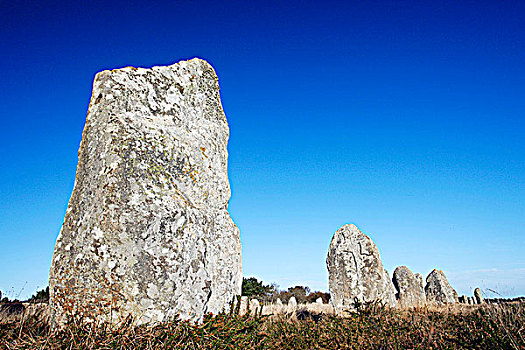 法国,布列塔尼半岛,莫尔比昂省,卡赫纳,竖石纪念物