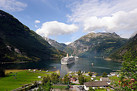 风景,城镇,挪威,斯堪的纳维亚,北欧,欧洲