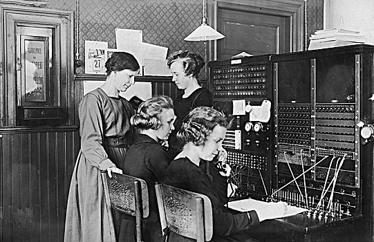 接线员,女人,工作,交换台,20世纪30年代,德国,欧洲