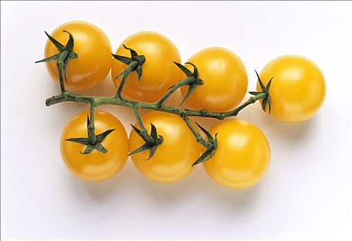 一把,黄色西红柿