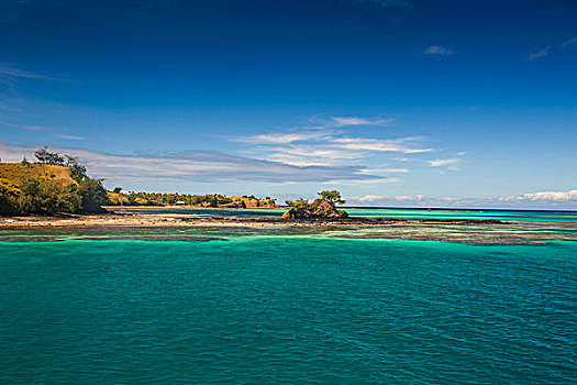 青绿色,水,蓝色泻湖,斐济,南太平洋