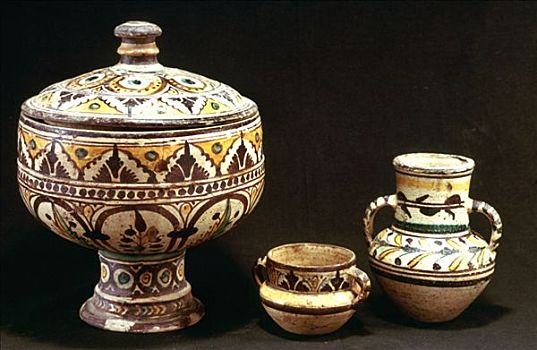 器具,罐,突尼斯,19世纪,艺术家,未知
